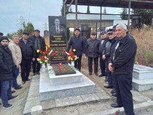 AVMVİB Mingəçevir şəhər şöbəsinin veteranları mərhum Natiq Həsənovun 40 mərasimində iştirak etmişlər